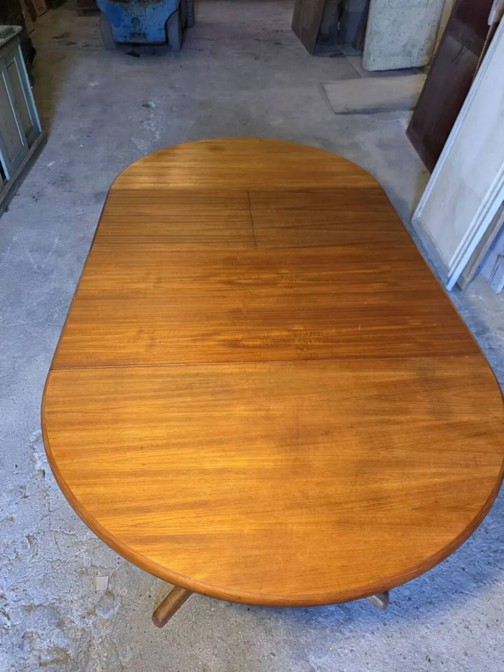Table extensible Baumann en teck des années 60, (2 rallonges)