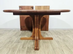 Table extensible + 8 chaises / Holstebro Møbelfabrik / Teck / Danemark / 1970
