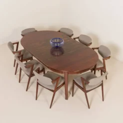 Table extensible danoise en palissandre, années 1960