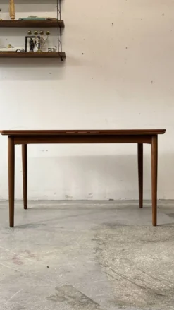 Table extensible en teck, Danemark années 1960/1970, vintage, milieu du design moderne.
