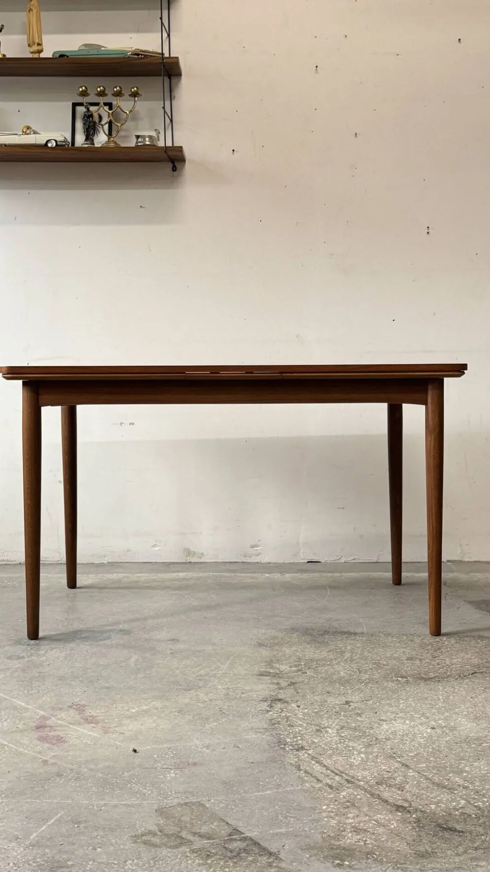 Table extensible en teck, Danemark années 1960/1970, vintage, milieu du design moderne.