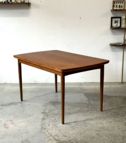 Table extensible en teck, Danemark années 1960/1970, vintage, milieu du design moderne.