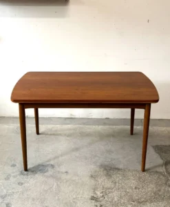 Table extensible en teck, Danemark années 1960/1970, vintage, milieu du design moderne.