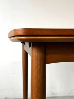 Table extensible en teck, Danemark années 1960/1970, vintage, milieu du design moderne.