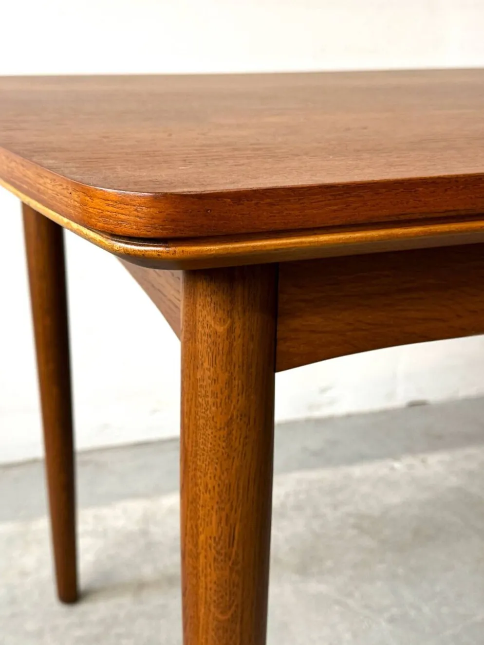 Table extensible en teck, Danemark années 1960/1970, vintage, milieu du design moderne.