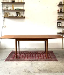 Table extensible en teck, Danemark années 1960/1970, vintage, milieu du design moderne.