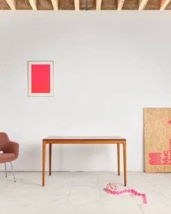 Table extensible en teck par Hartmut Lohmeyer pour Wilkhahn