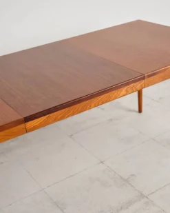 Table extensible en teck par Hartmut Lohmeyer pour Wilkhahn