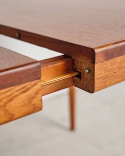 Table extensible en teck par Hartmut Lohmeyer pour Wilkhahn