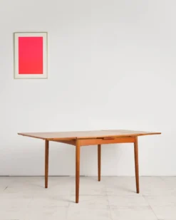 Table extensible en teck par Poul Hundevad, Danemark