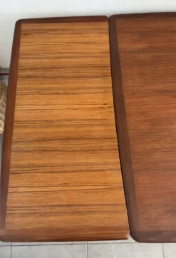 Table extensible en teck type scandinave/danoise, Ligne Roset, années 60