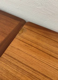 Table extensible en teck type scandinave/danoise, Ligne Roset, années 60