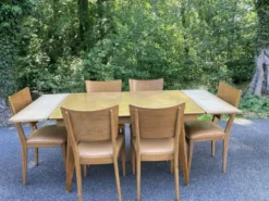Table extensible vintage pieds compas