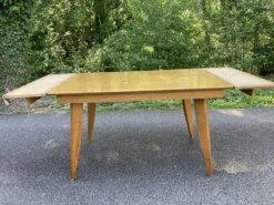 Table extensible vintage pieds compas