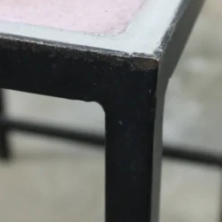 Table gigognes - métal et céramique de Dour 1960