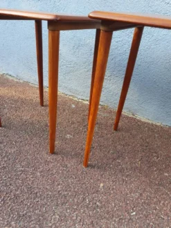 Table gigogne teck vintage