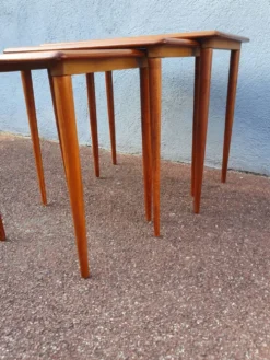 Table gigogne teck vintage