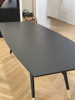 Table Gio Ponti D.859.1 Réédition 2023 Molteni en bois de frêne noir
