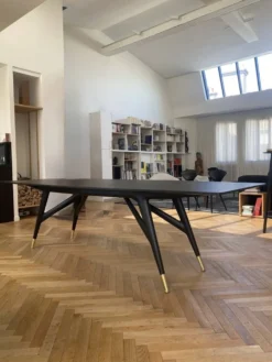 Table Gio Ponti D.859.1 Réédition 2023 Molteni en bois de frêne noir