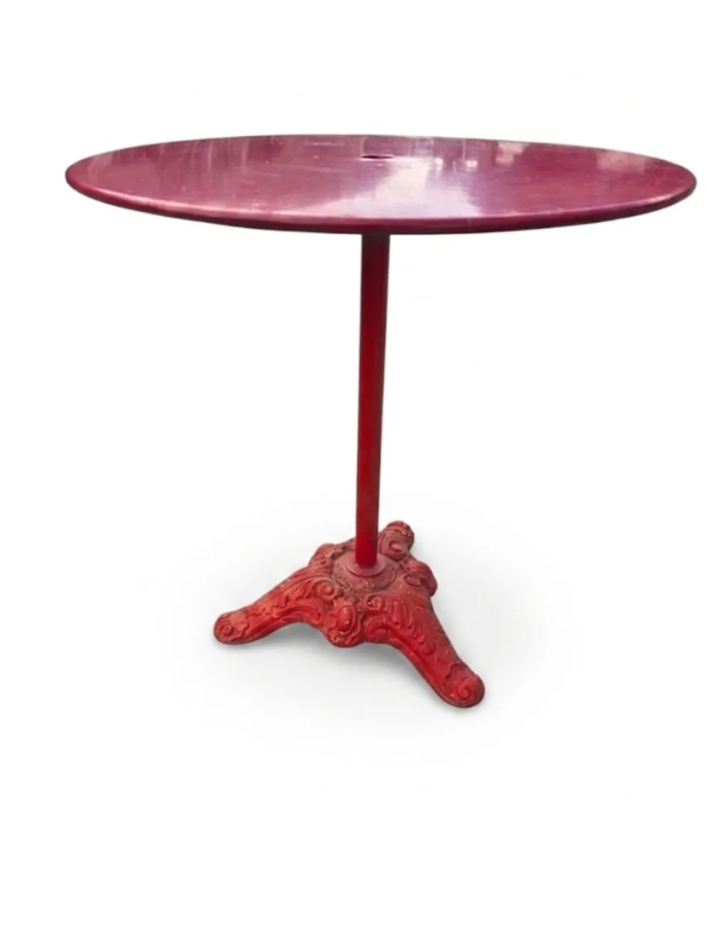 Table guéridon de bistrot en fonte et fer du XXe