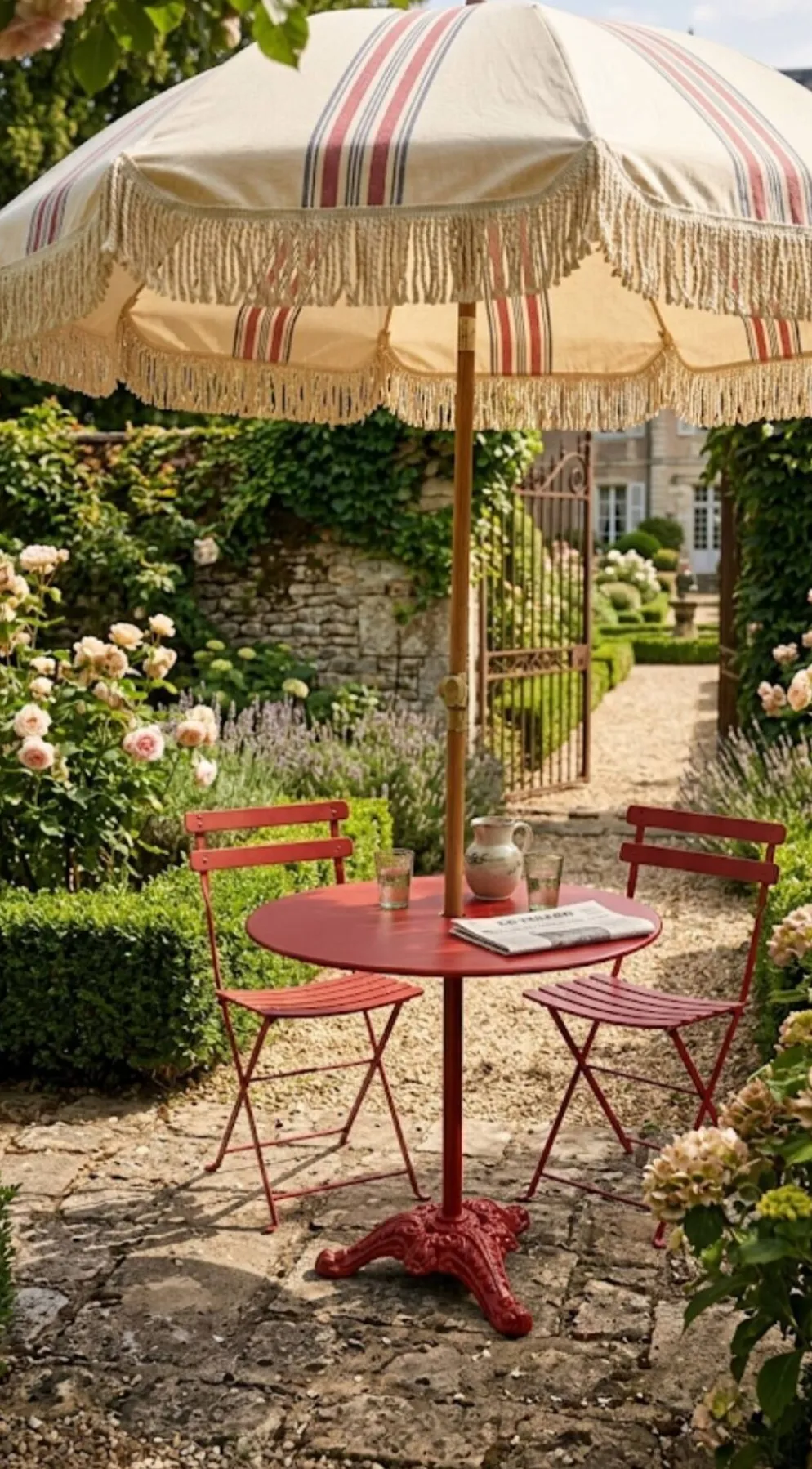 Table guéridon de bistrot en fonte et fer du XXe