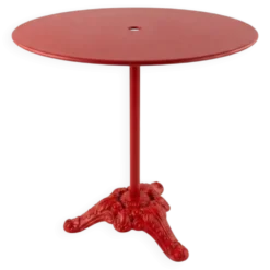 Table guéridon de bistrot en fonte et fer du XXe