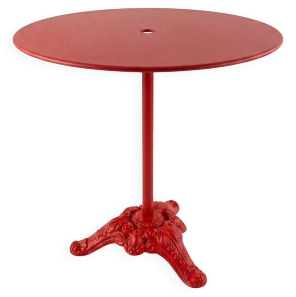 Table guéridon de bistrot en fonte et fer du XXe