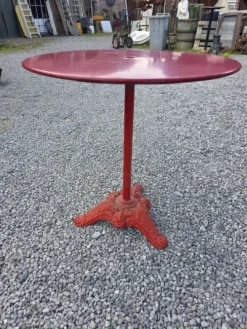 Table guéridon de bistrot en fonte et fer du XXe