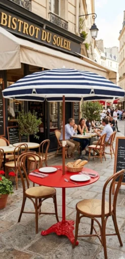 Table guéridon de bistrot en fonte et fer du XXe