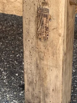 Table industrielle Établi menuisier en bois naturel brut vintage bohême
