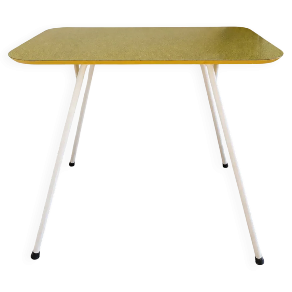 Table jaune à motifs Michael Samuels