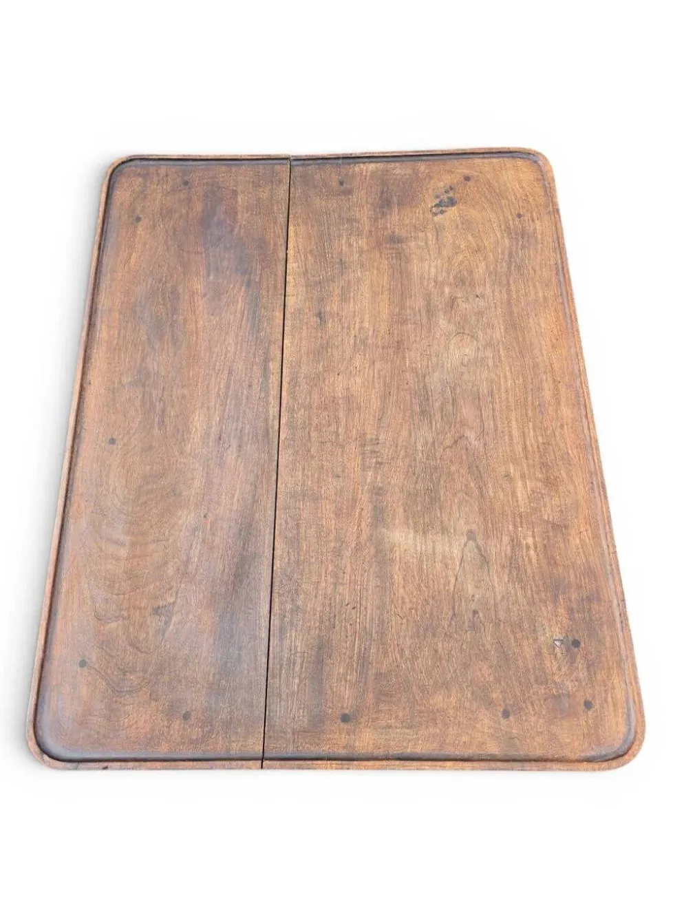 Table à jeux ancienne style Louis XVI en bois patiné
