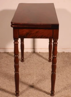 Table à jeux du 19° siècle en acajou