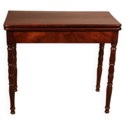 Table à jeux du 19° siècle en acajou