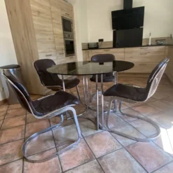 Table La Metal Arredo Paderno. 1970. Space age