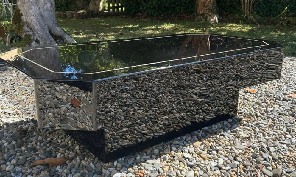 Table laquée RocheBobois 70s , attribuée à J-C Mahey