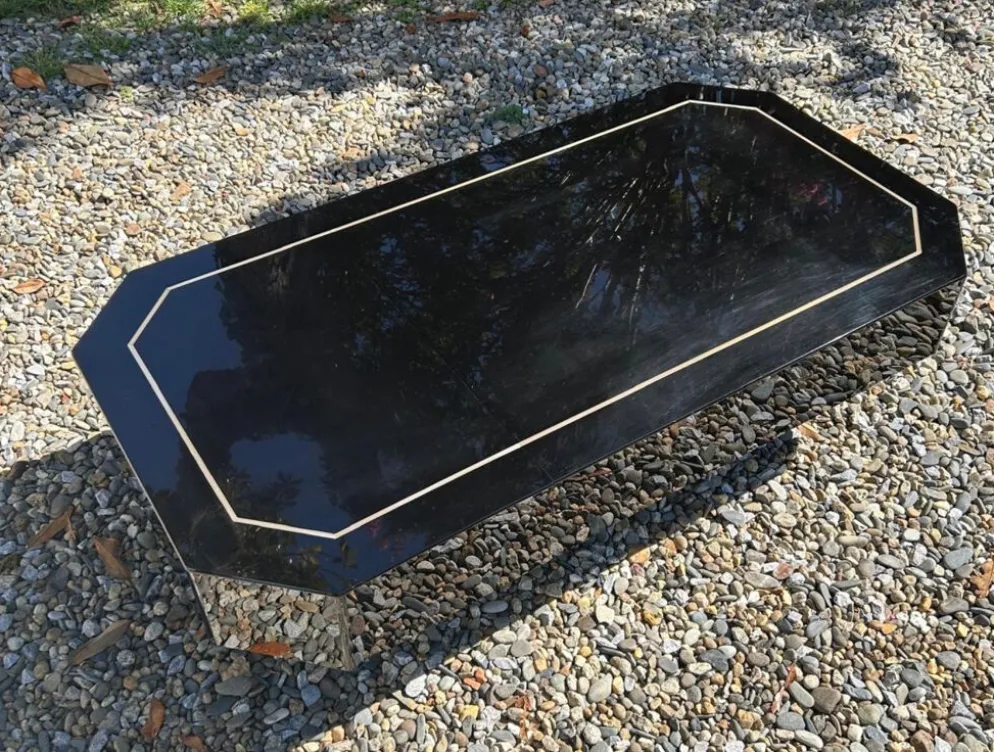 Table laquée RocheBobois 70s , attribuée à J-C Mahey
