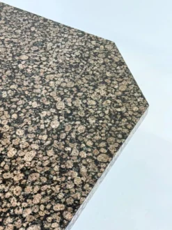 Table à manger Art Déco avec plateau en granit octogonal