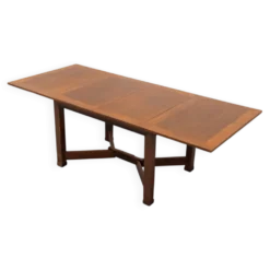 Table à manger Art Déco néerlandaise extensible des années 1920