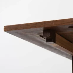 Table à manger Art Déco néerlandaise extensible des années 1920