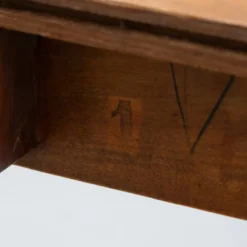 Table à manger Art Déco néerlandaise extensible des années 1920