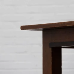 Table à manger Art Déco néerlandaise extensible des années 1920