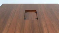 Table à manger carrée extensible par Silvio Coppola pour Bernini