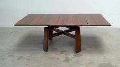 Table à manger carrée extensible par Silvio Coppola pour Bernini