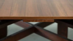 Table à manger carrée extensible par Silvio Coppola pour Bernini