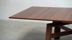 Table à manger carrée extensible par Silvio Coppola pour Bernini