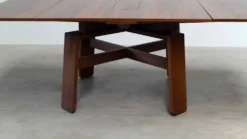 Table à manger carrée extensible par Silvio Coppola pour Bernini