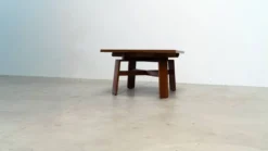 Table à manger carrée extensible par Silvio Coppola pour Bernini