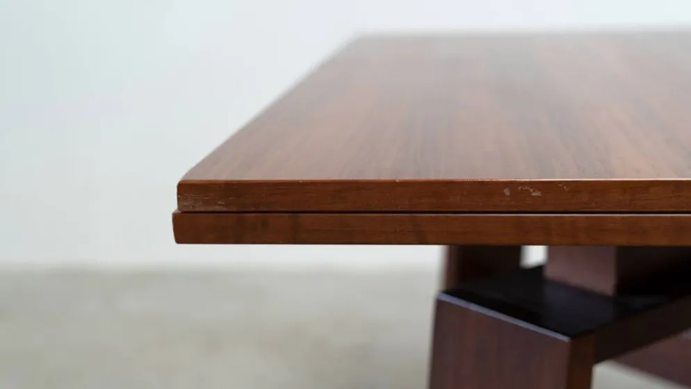 Table à manger carrée extensible par Silvio Coppola pour Bernini
