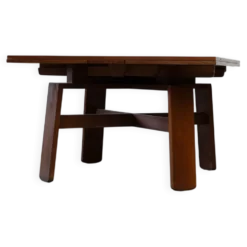 Table à manger carrée extensible par Silvio Coppola pour Bernini